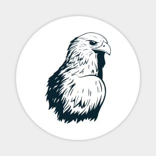 Eagel Head Drawing Magnet